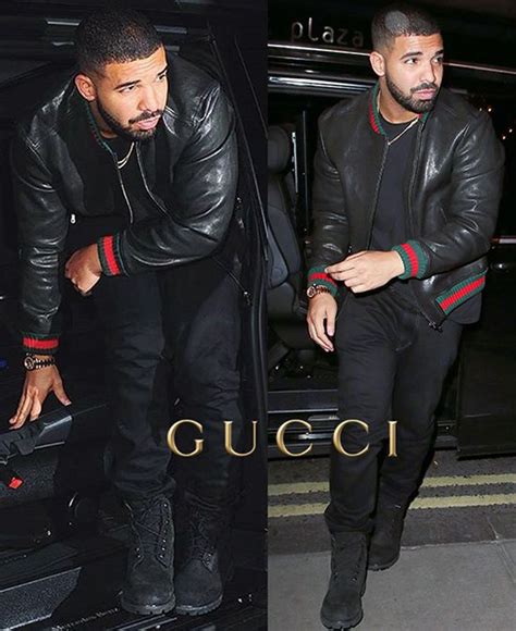 drake gucci leather jacket|drake outfits.